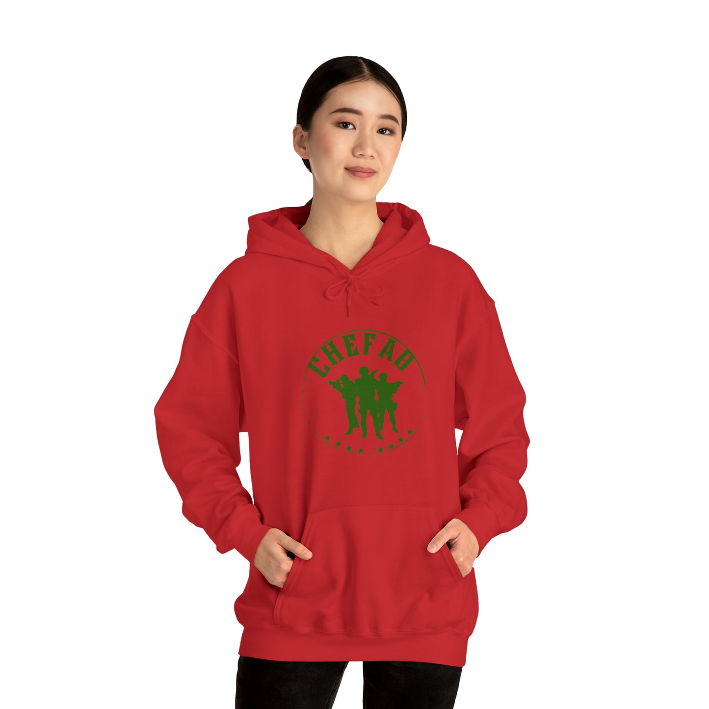 Chefao Military I, Unisex Heavy Blend Hooded Sweatshirt