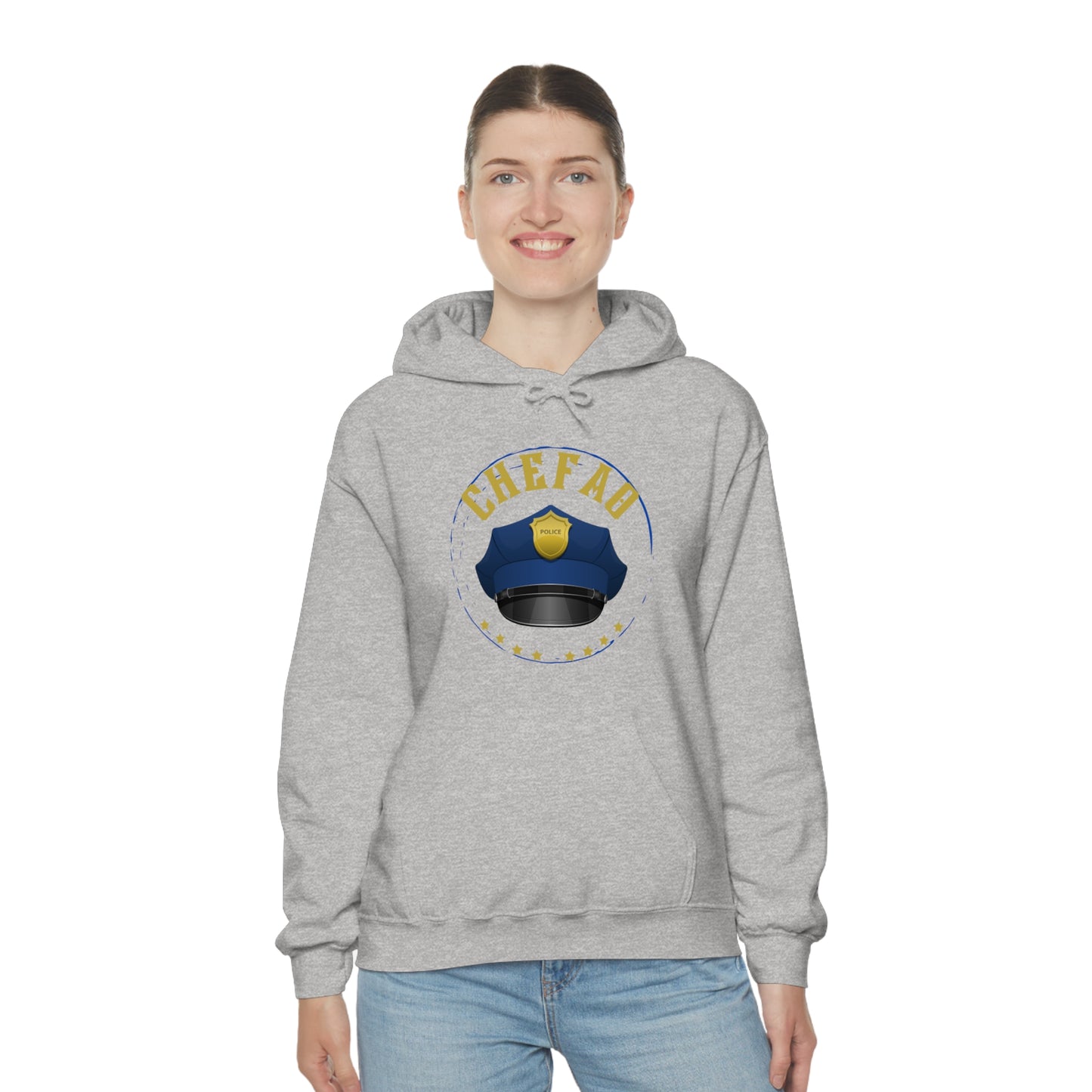 Chefao Police III, Unisex Heavy Blend Hooded Sweatshirt