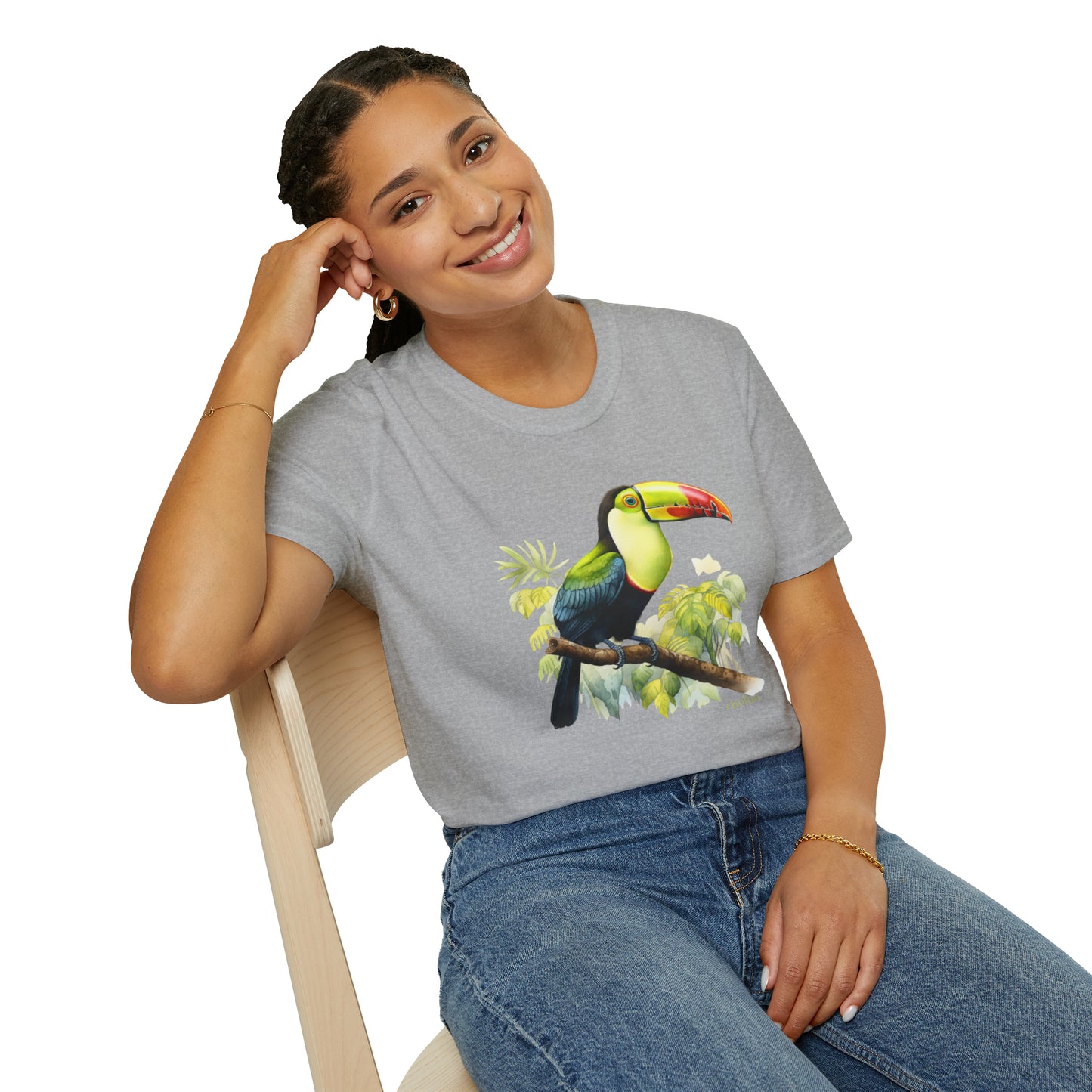 Keel Billed Toucan I,, Unisex Softstyle T-Shirt