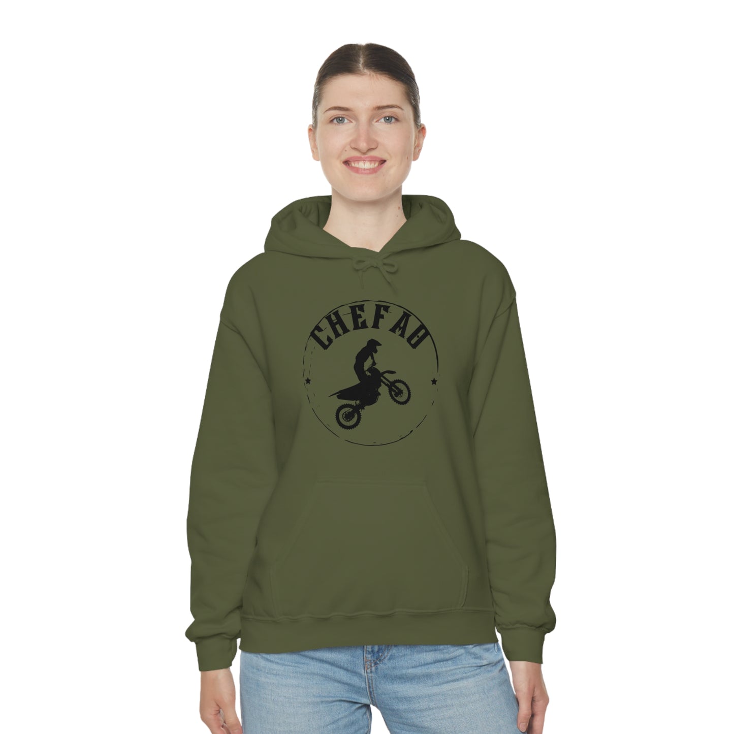 Chefao Motorcross I, Unisex Heavy Blend Hooded Sweatshirt