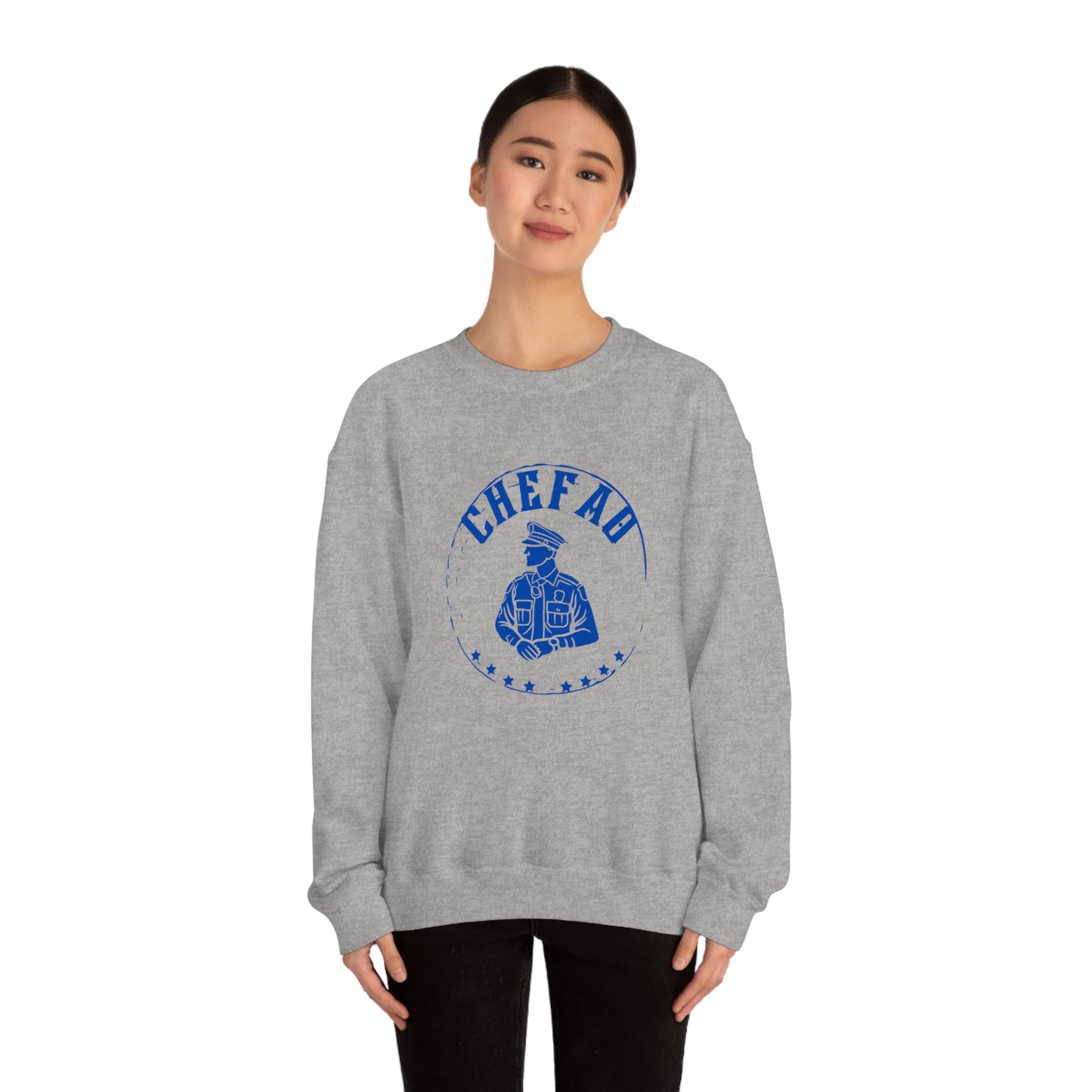 Chefao Police IV, Unisex Heavy Blend Crewneck Sweatshirt