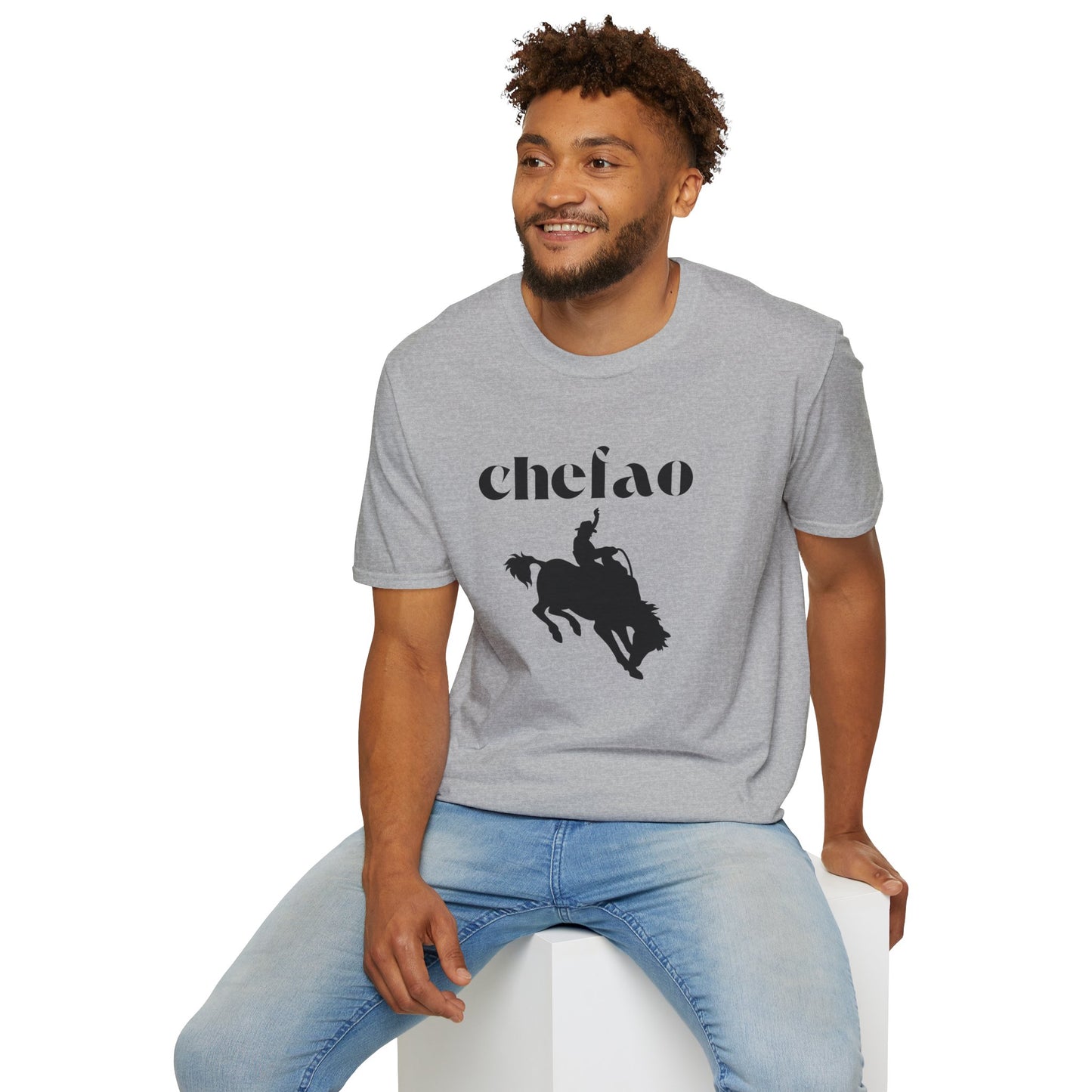 Chefao Cowboy X, Unisex Softstyle T-Shirt