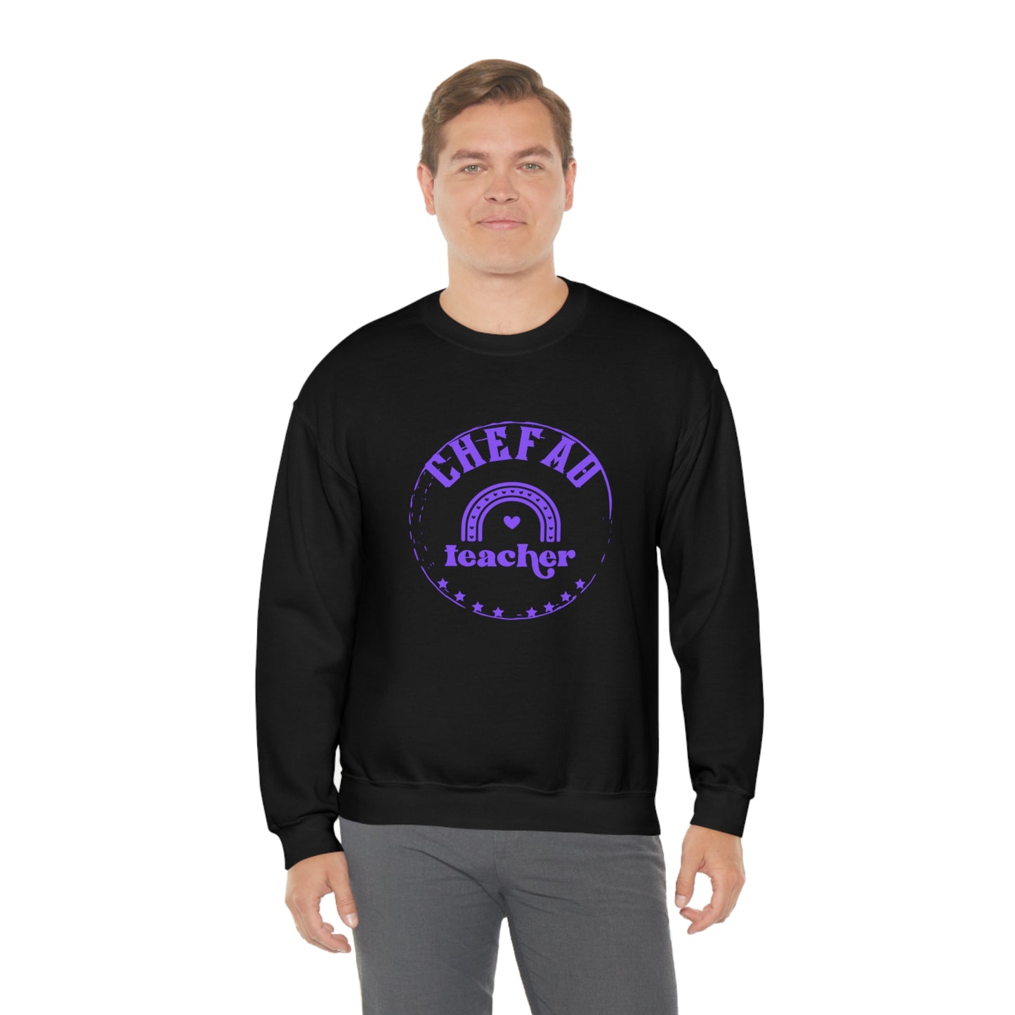 Chefao Teacher III, Unisex Heavy Blend Crewneck Sweatshirt