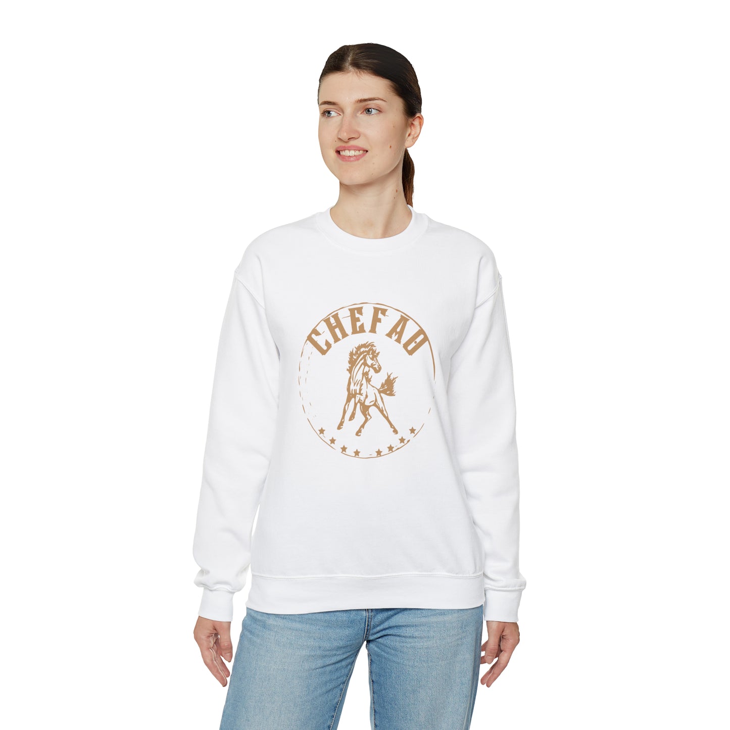 Chefao Horse II, Unisex Heavy Blend Crewneck Sweatshirt