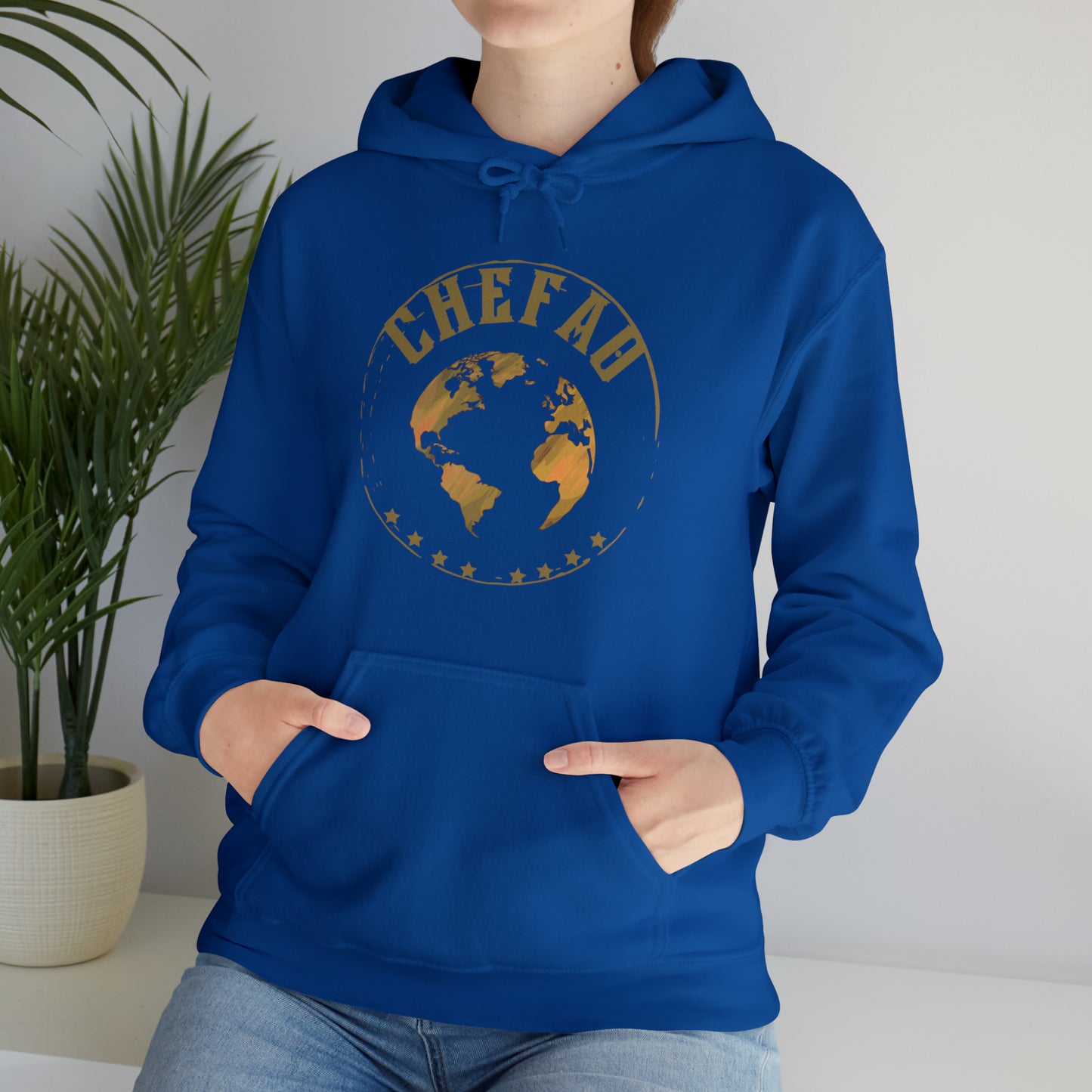 Chefao World I, Unisex Heavy Blend Hooded Sweatshirt