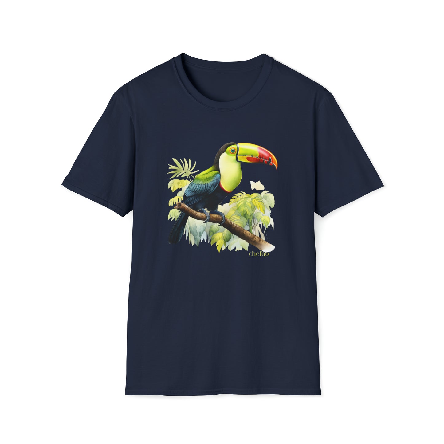 Keel Billed Toucan I,, Unisex Softstyle T-Shirt