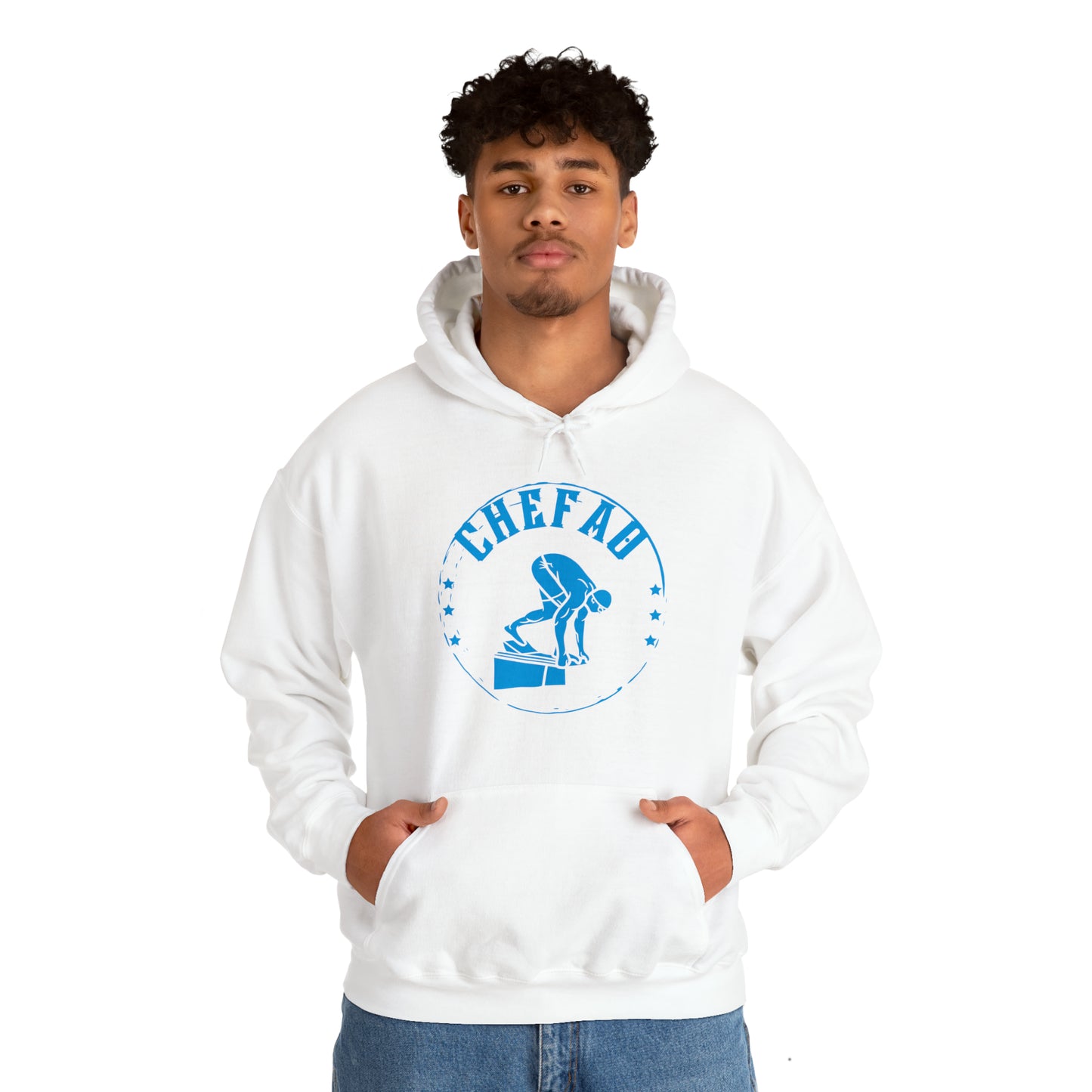 Chefao Swimmer I, Unisex Heavy Blend Hooded Sweatshirt