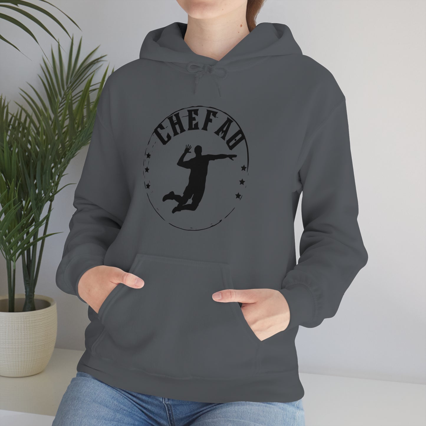 Chefao Volleyball I, Unisex Heavy Blend Hooded Sweatshirt