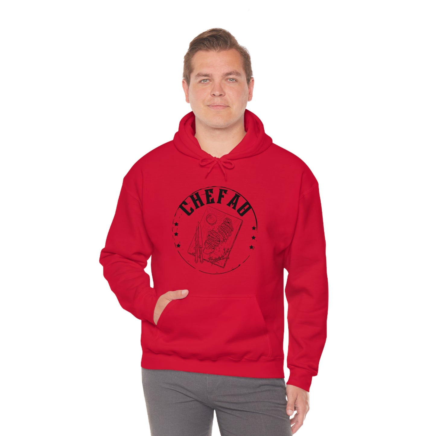 Chefao Barbque, Unisex Heavy Blend Hooded Sweatshirt