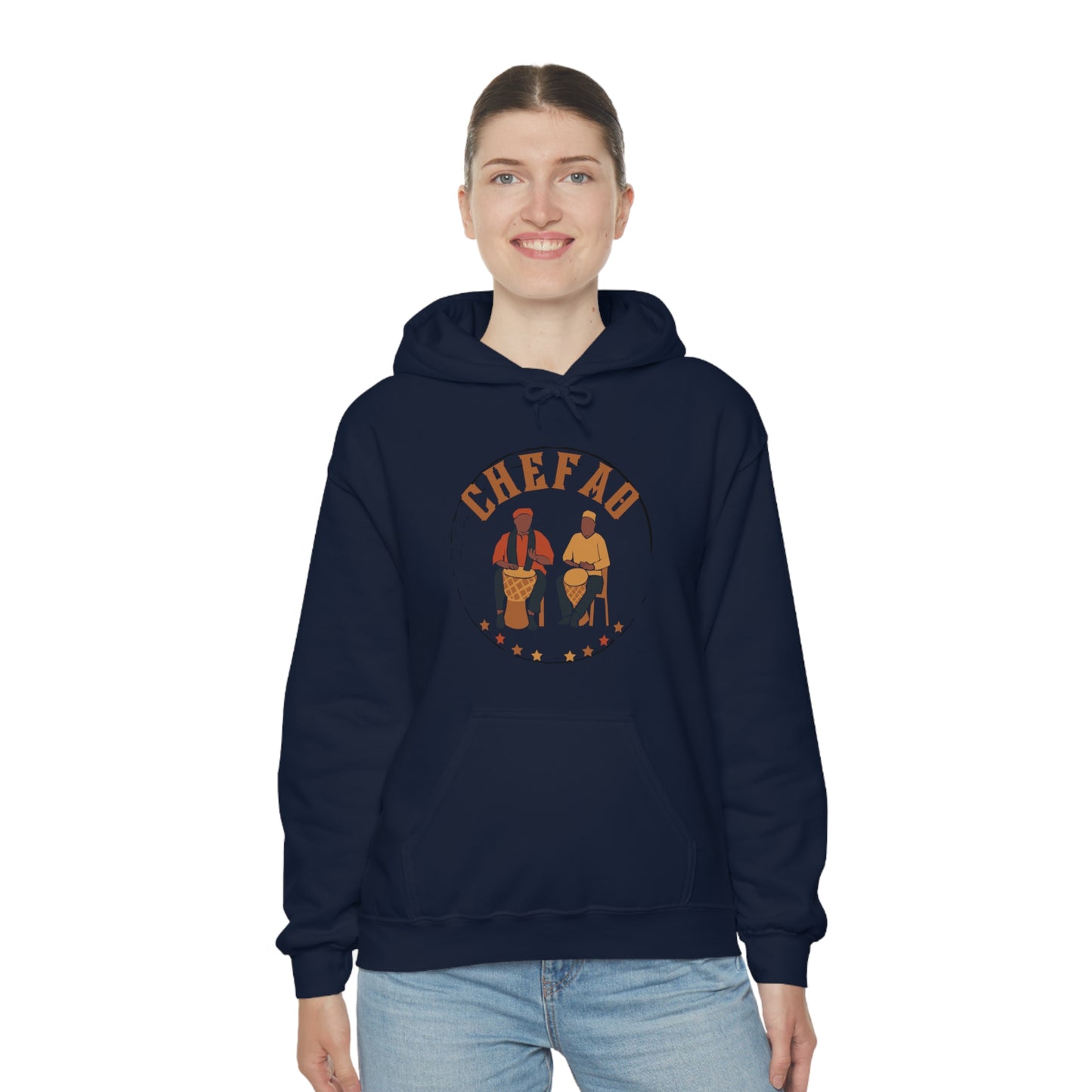 Chefao Drums I, Unisex Heavy Blend Hooded Sweatshirt