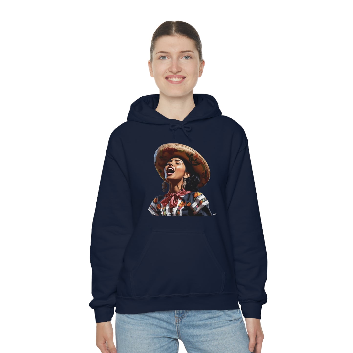 Mariachi Woman, Unisex Heavy Blend Hooded Sweatshirt