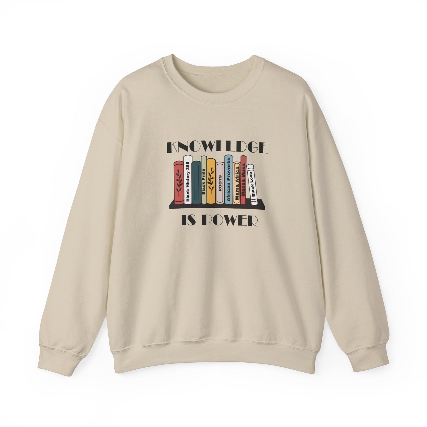 Chefao Knowledge is Power I, Unisex Heavy Blend™ Crewneck Sweatshirt