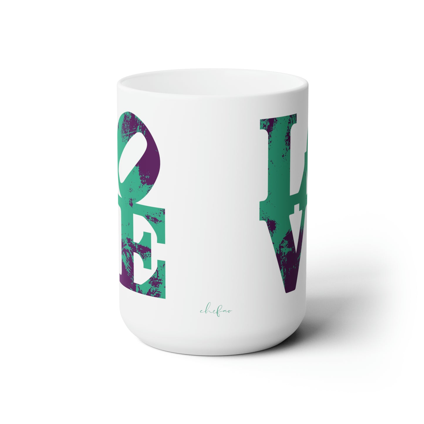 Chefao Love Blocks I, Ceramic Mug 15oz