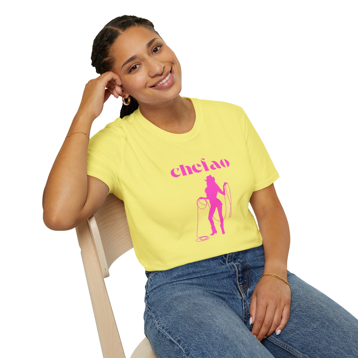 Chefao Cowgirl III, Unisex Softstyle T-Shirt