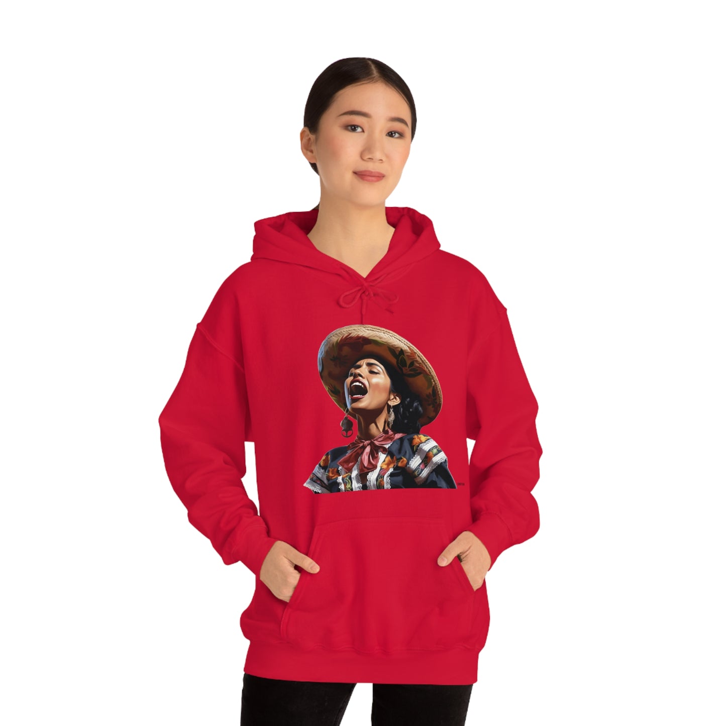 Mariachi Woman, Unisex Heavy Blend Hooded Sweatshirt