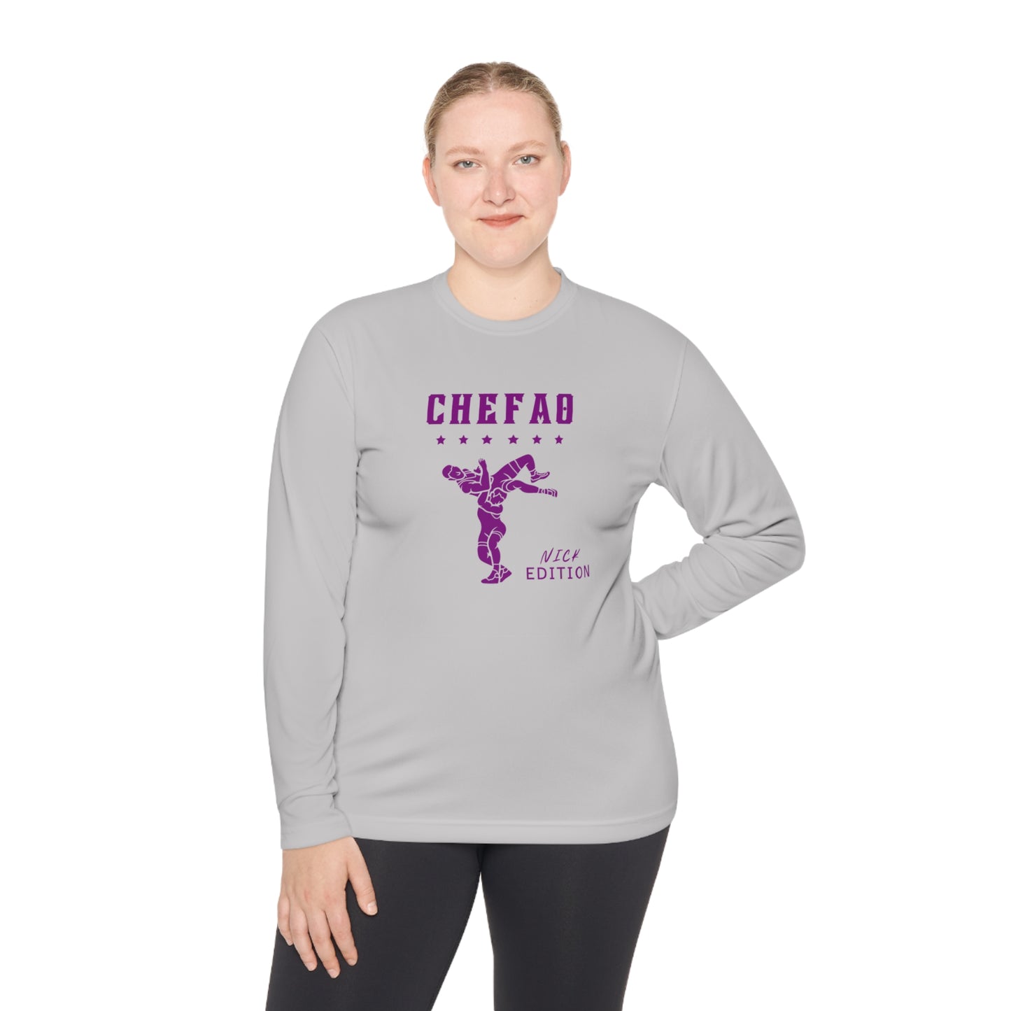 Chefao Wrestling The Nick Edition I, Unisex Lightweight Long Sleeve Tee