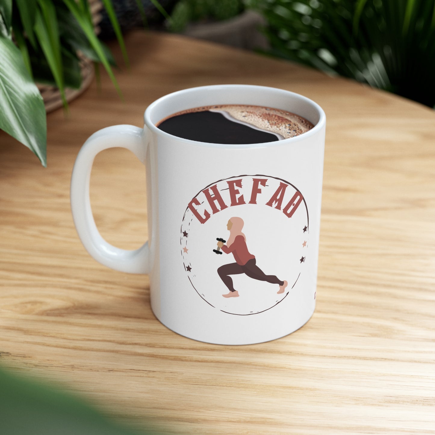 Chefao Fit I, White Coffee Mug, 11oz