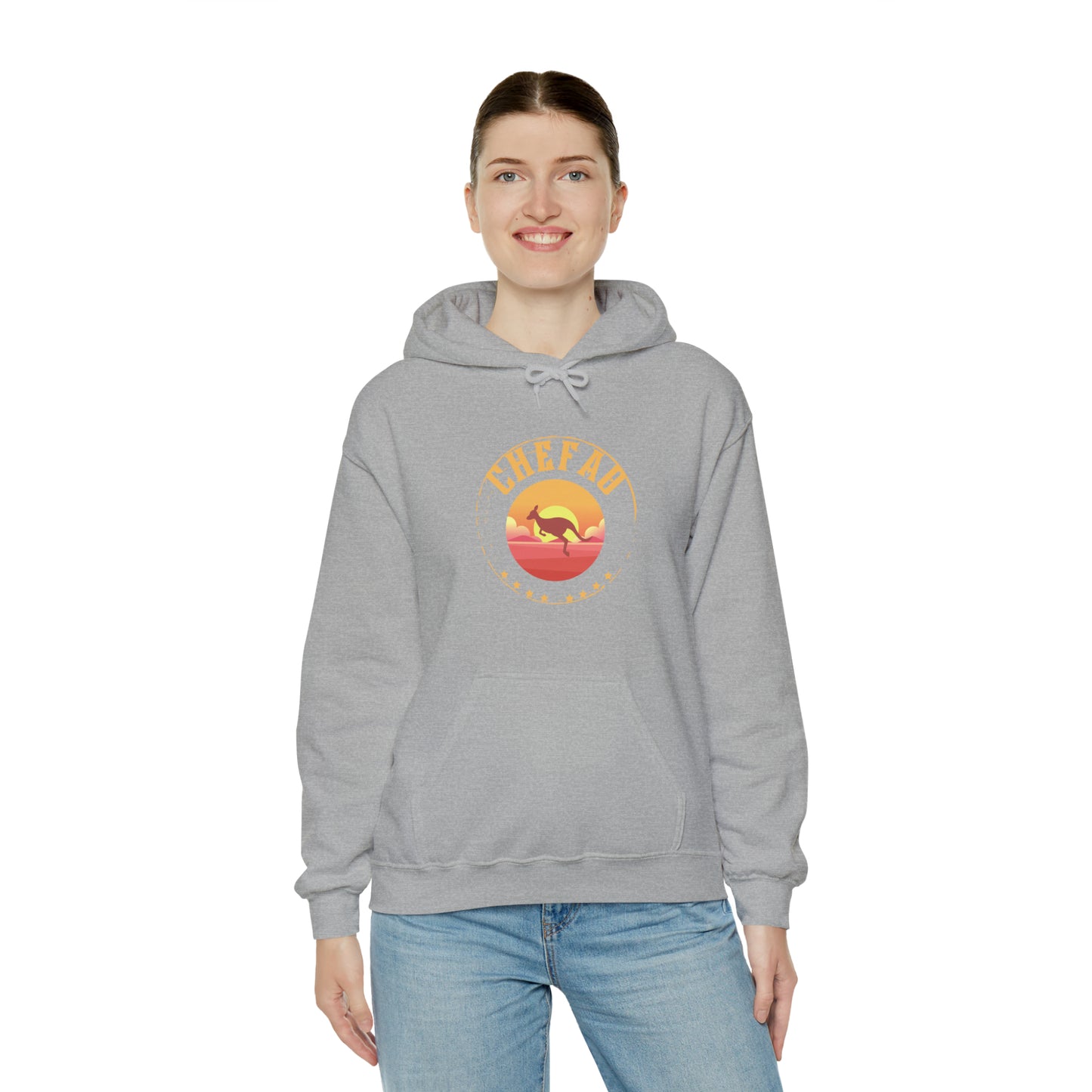 Chefao Kangaroo I, Unisex Heavy Blend Hooded Sweatshirt