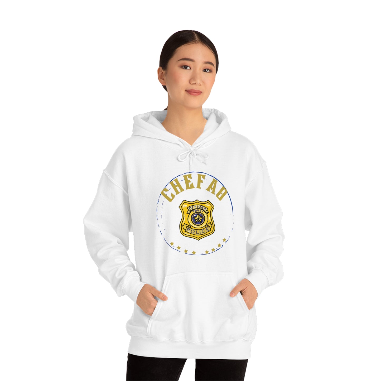 Chefao Police I, Unisex Heavy Blend Hooded Sweatshirt