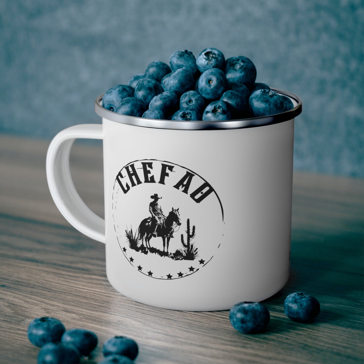 Chefao Cowboy I, Enamel Camping Mug