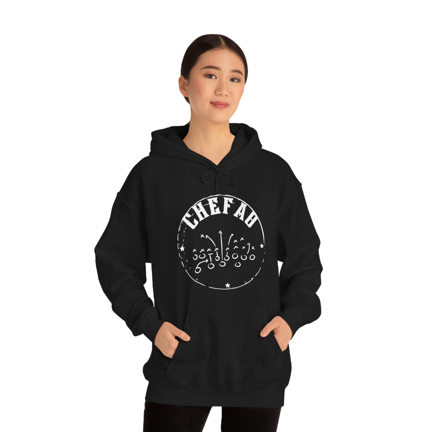 Chefao Football I, Unisex Heavy Blend Hooded Sweatshirt