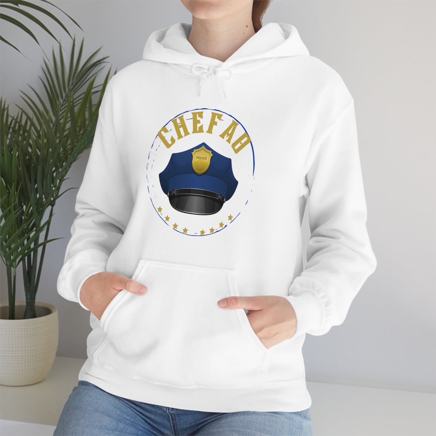 Chefao Police III, Unisex Heavy Blend Hooded Sweatshirt