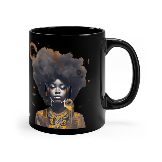 Golden Girl, 11oz Black Coffee Mug