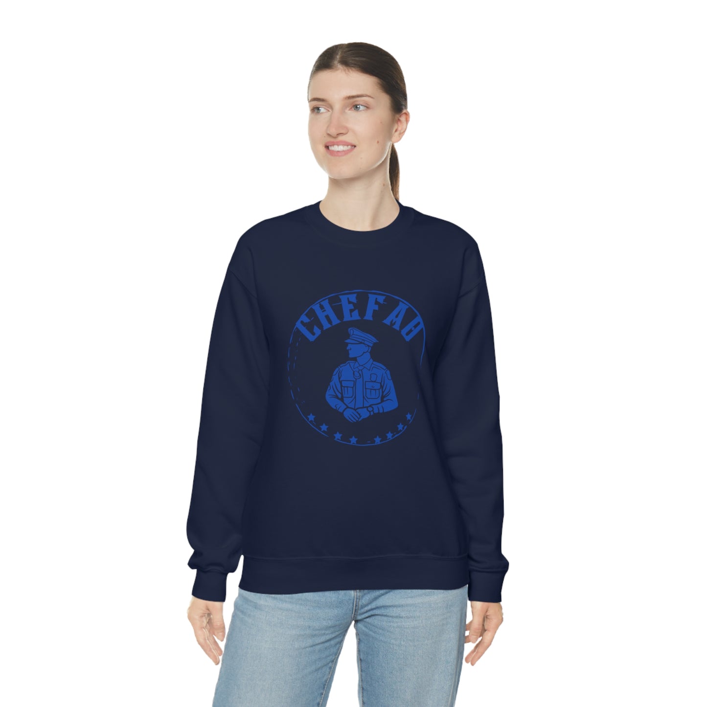 Chefao Police IV, Unisex Heavy Blend Crewneck Sweatshirt