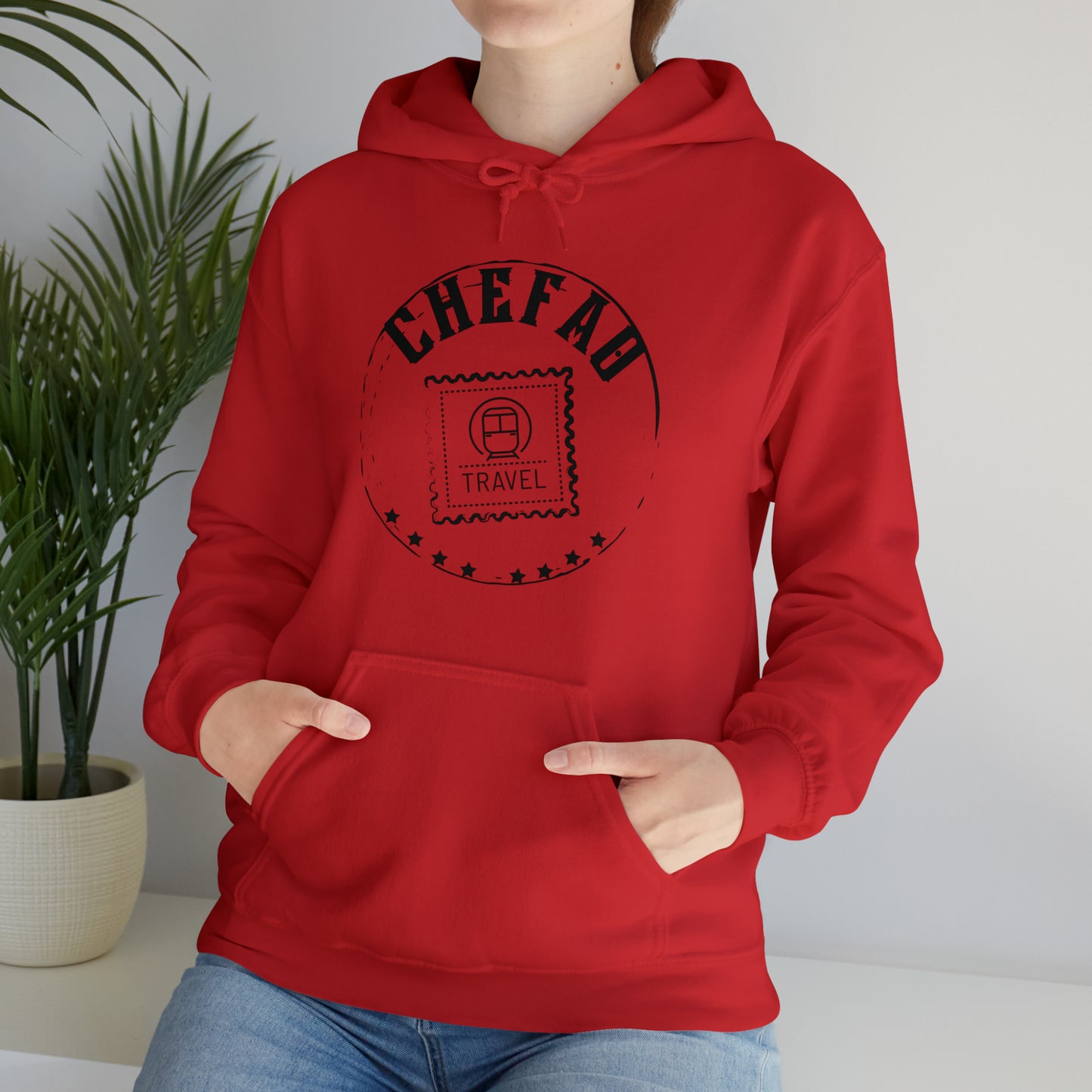 Chefao Travel II, Unisex Heavy Blend Hooded Sweatshirt