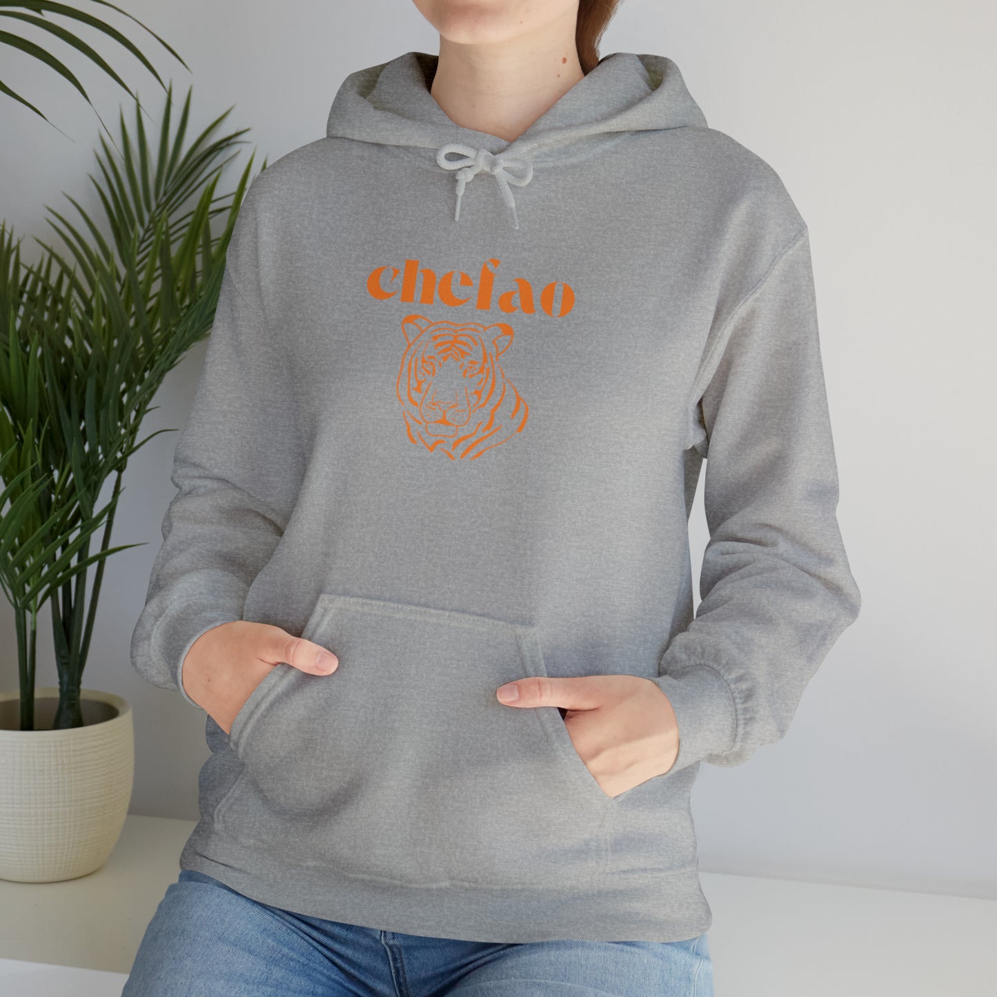 Chefao Tiger I, Unisex Heavy Blend Hooded Sweatshirt