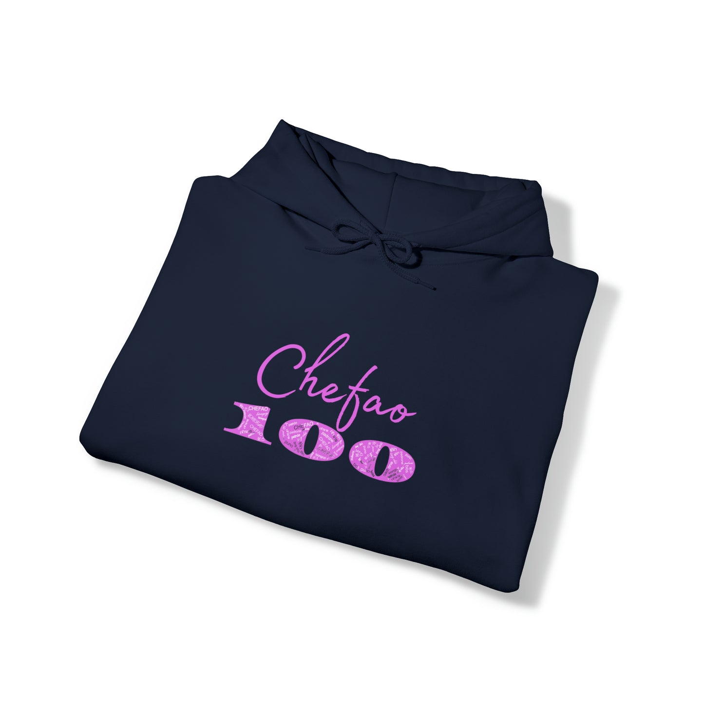 Chefao 100 I Pink, Unisex Heavy Blend™ Hooded Sweatshirt