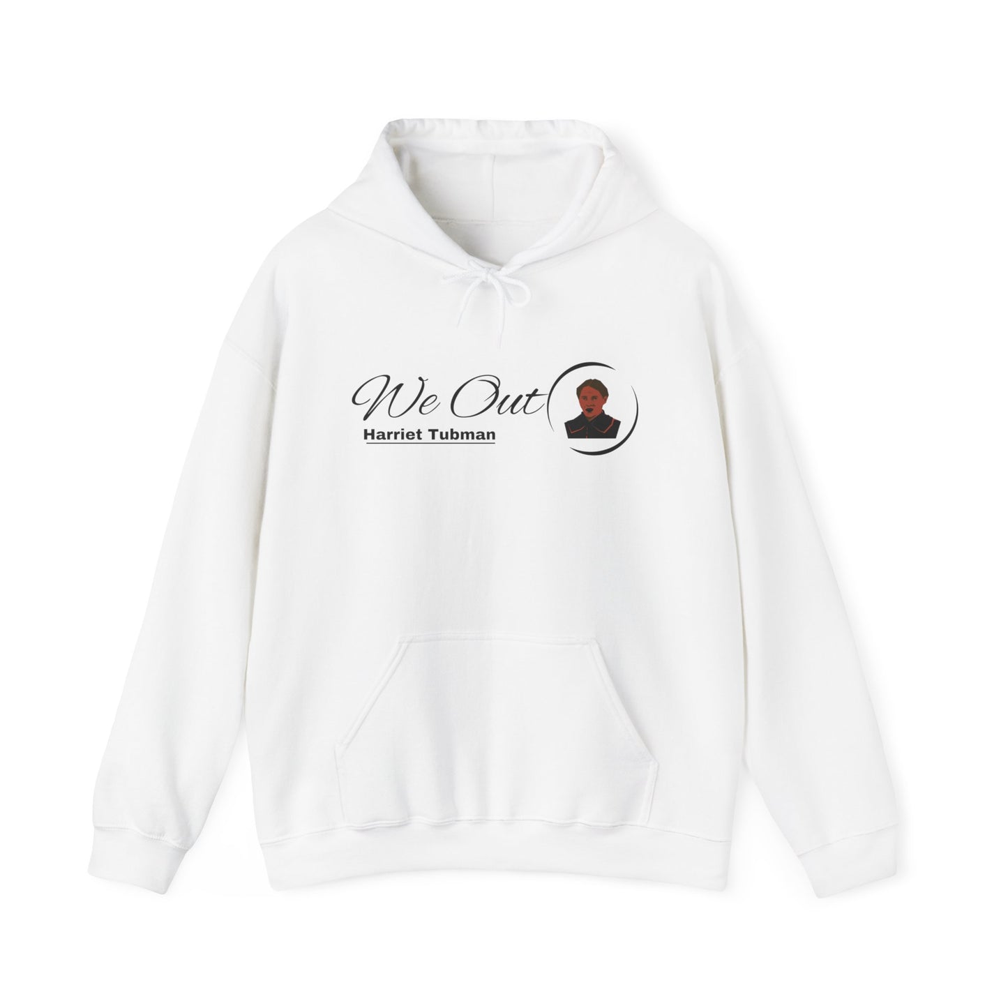 Harriet Tubman "We Out", Unisex Heavy Blend Hooded Sweatshirt