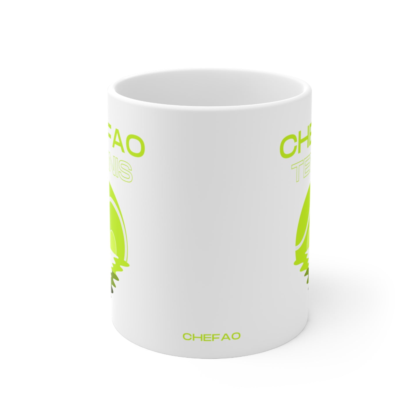 Chefao Tennis X, White Coffee Mug, 11oz