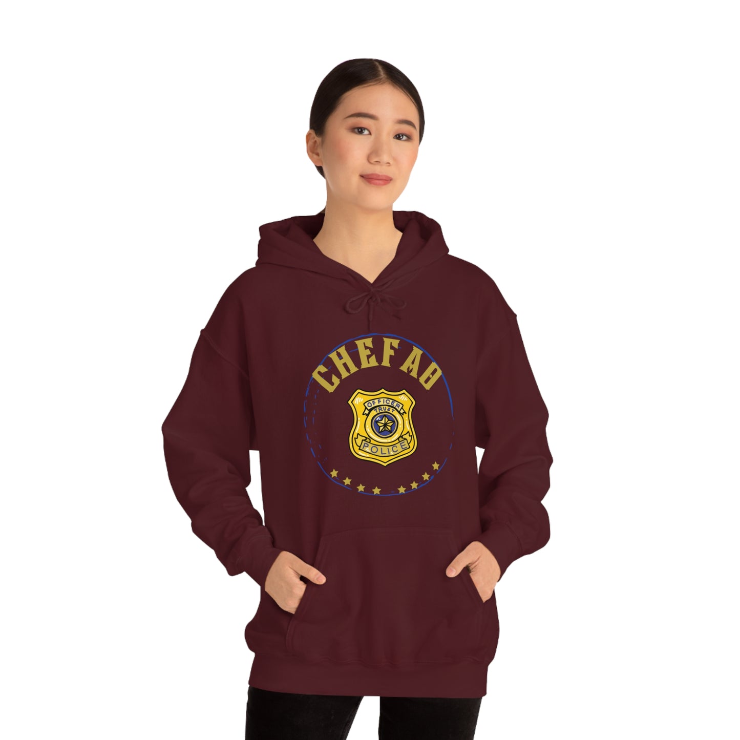 Chefao Police I, Unisex Heavy Blend Hooded Sweatshirt