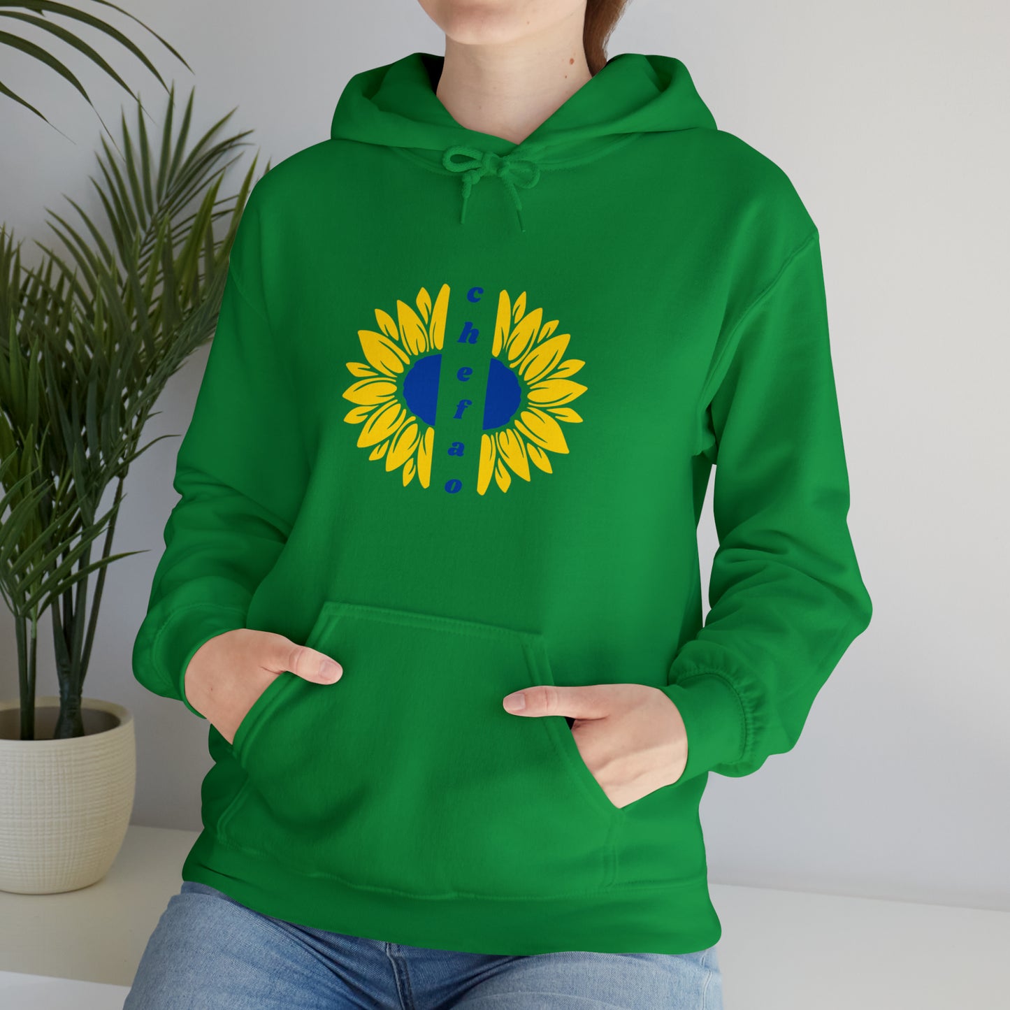 Chefao Sunflower II, Unisex Heavy Blend Hooded Sweatshirt