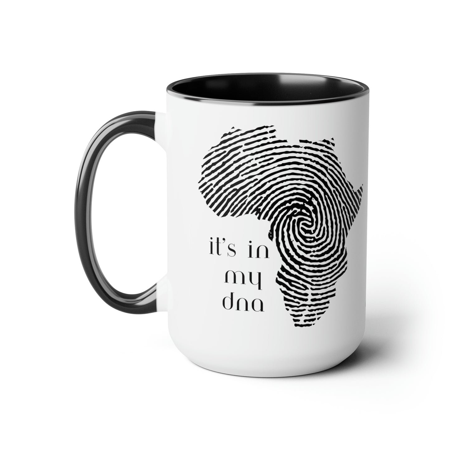 Chefao It's In My DNA I, Two-Tone Coffee Mugs, 15oz