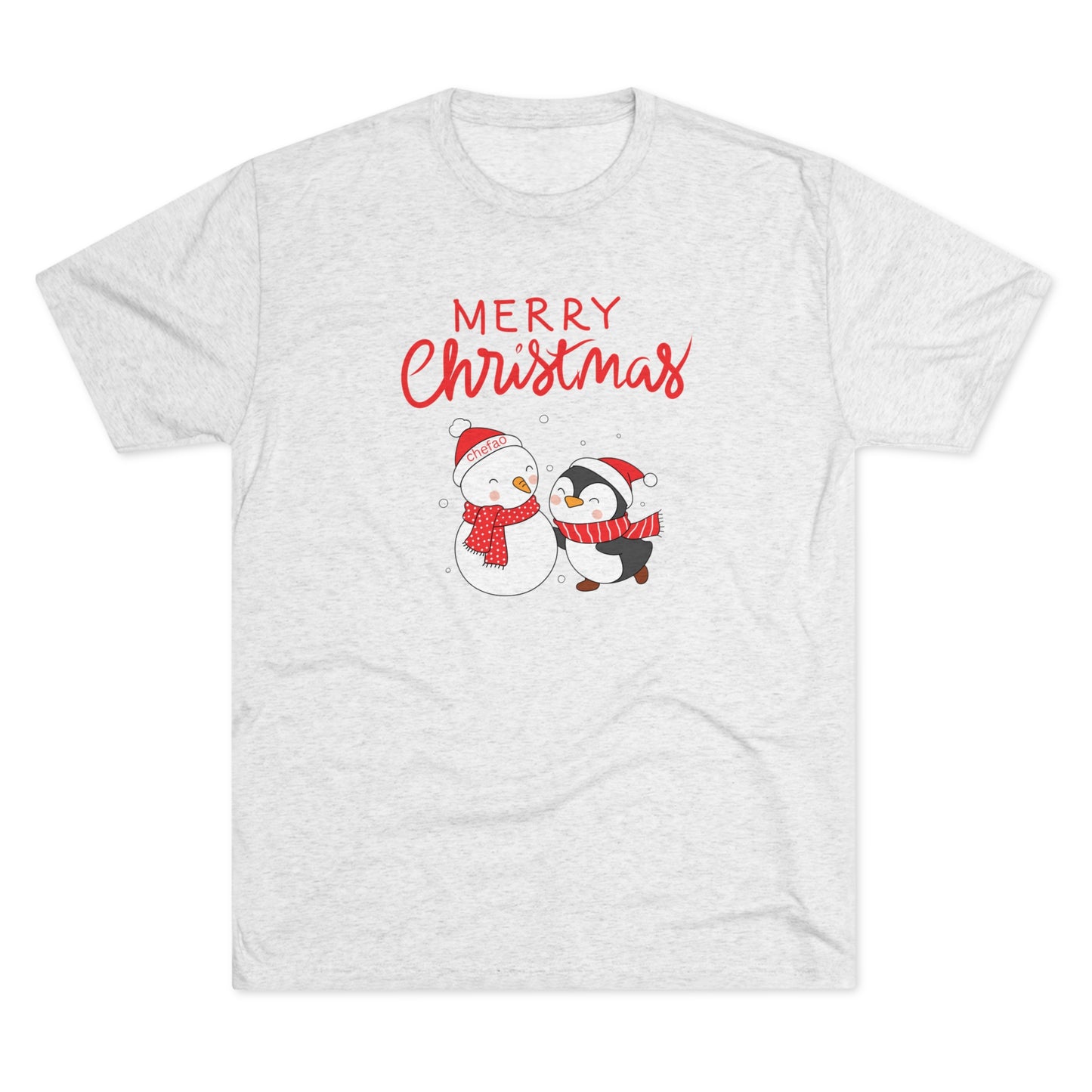 Merry Christmas I, Unisex Tri-Blend Crew Tee