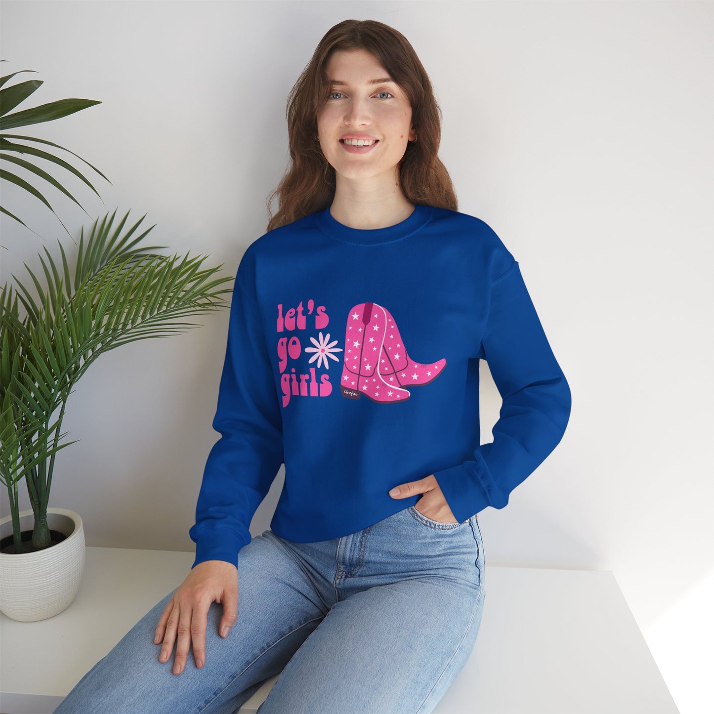 Let's Go Girls, Unisex Heavy Blend Crewneck Sweatshirt