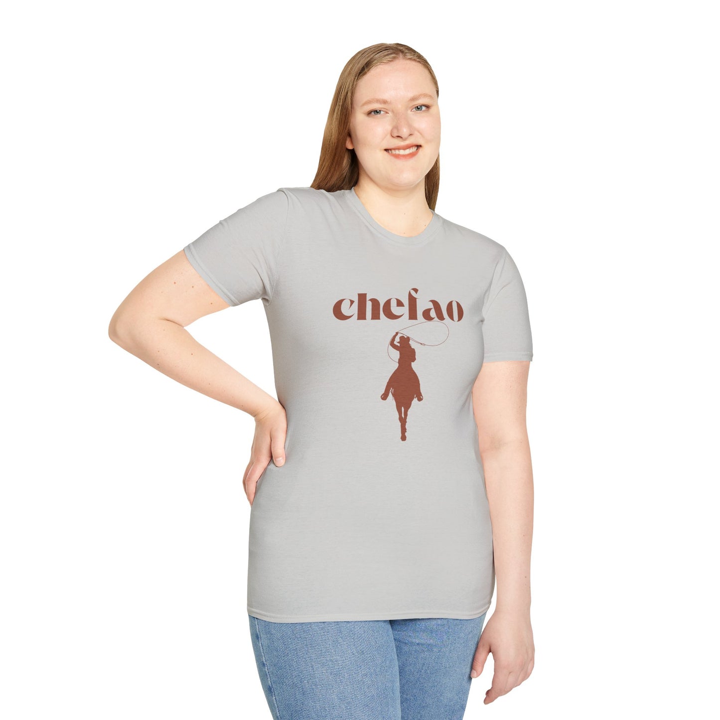 Chefao Cowgirl II, Unisex Softstyle T-Shirt