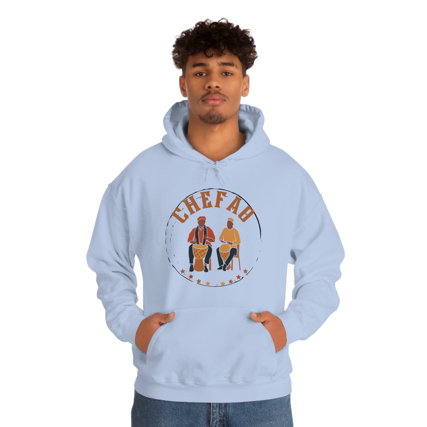 Chefao Drums I, Unisex Heavy Blend Hooded Sweatshirt