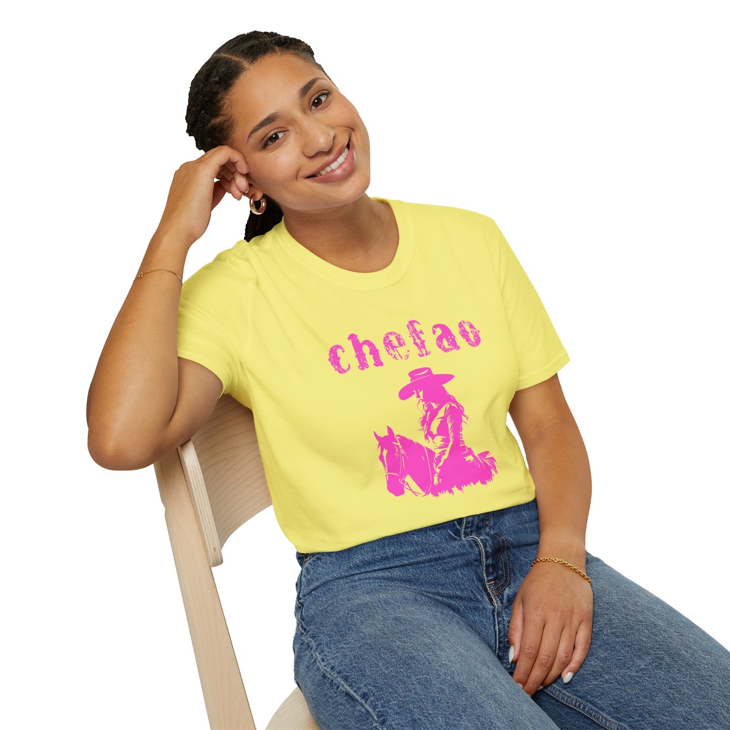 Chefao Cowgirl VIII, Unisex Softstyle T-Shirt