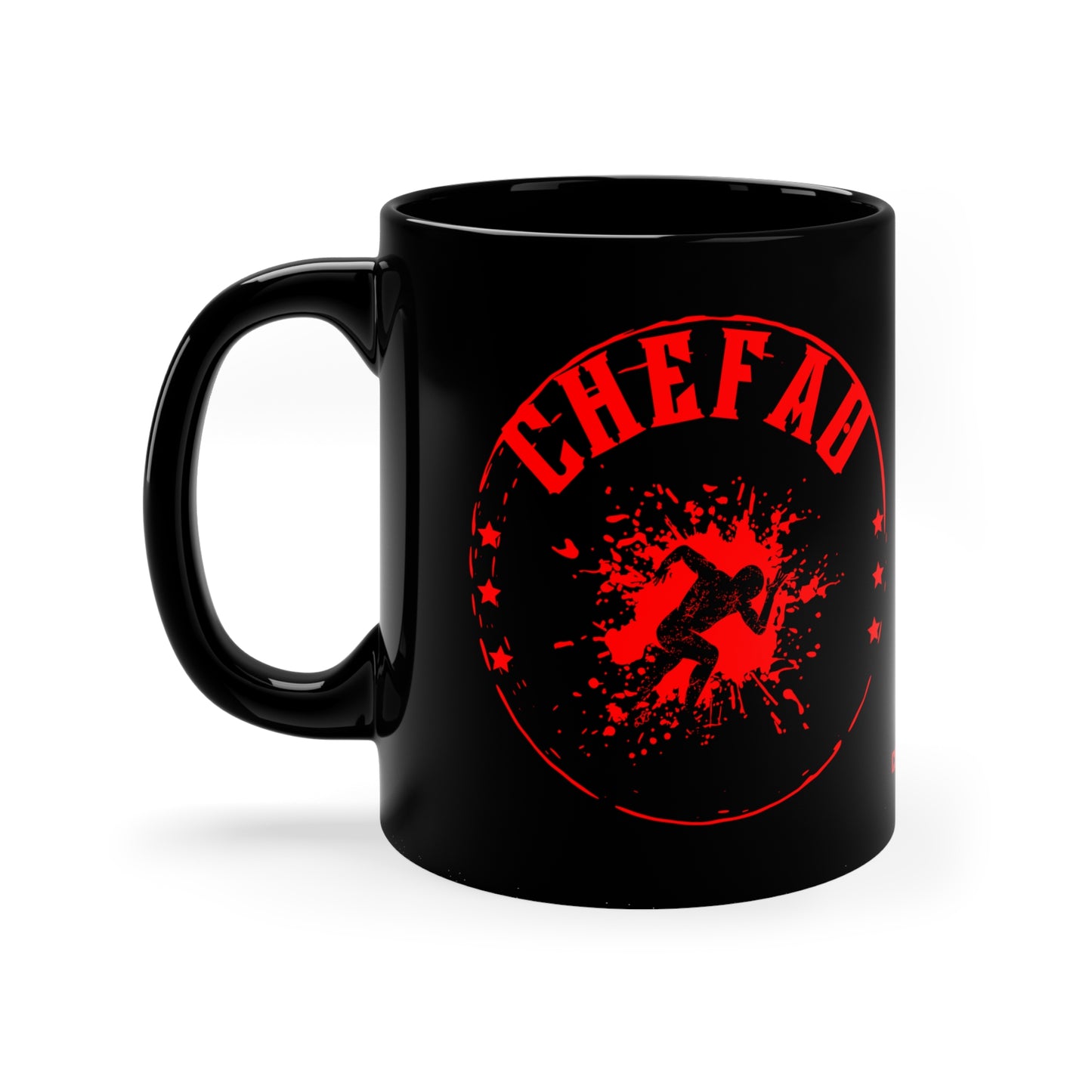 Chefao Sprint I, Black Coffee Mug, 11oz