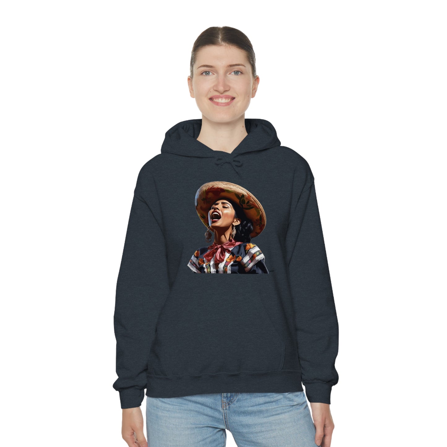 Mariachi Woman, Unisex Heavy Blend Hooded Sweatshirt