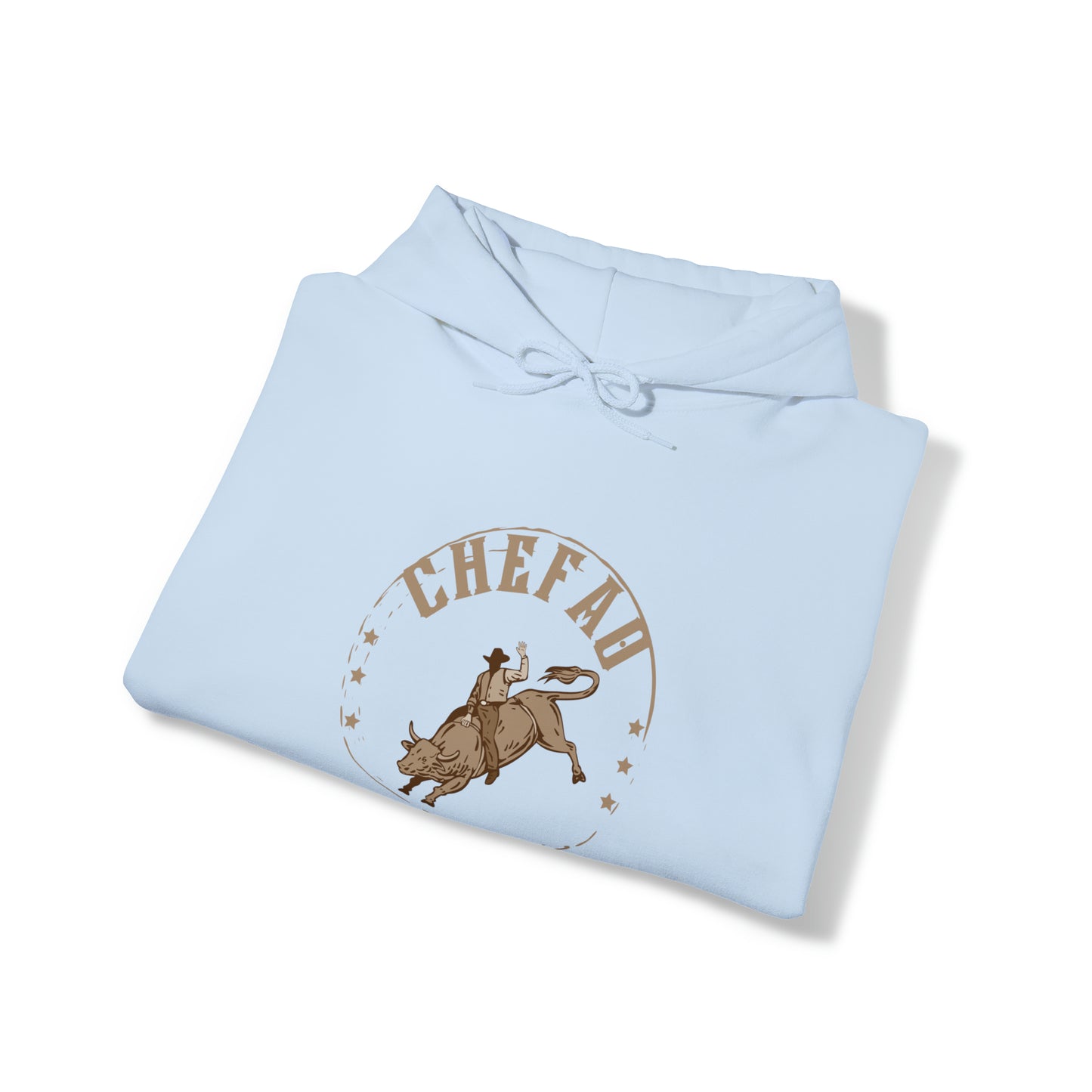 Chefao Bull Riding I, Unisex Heavy Blend Hooded Sweatshirt