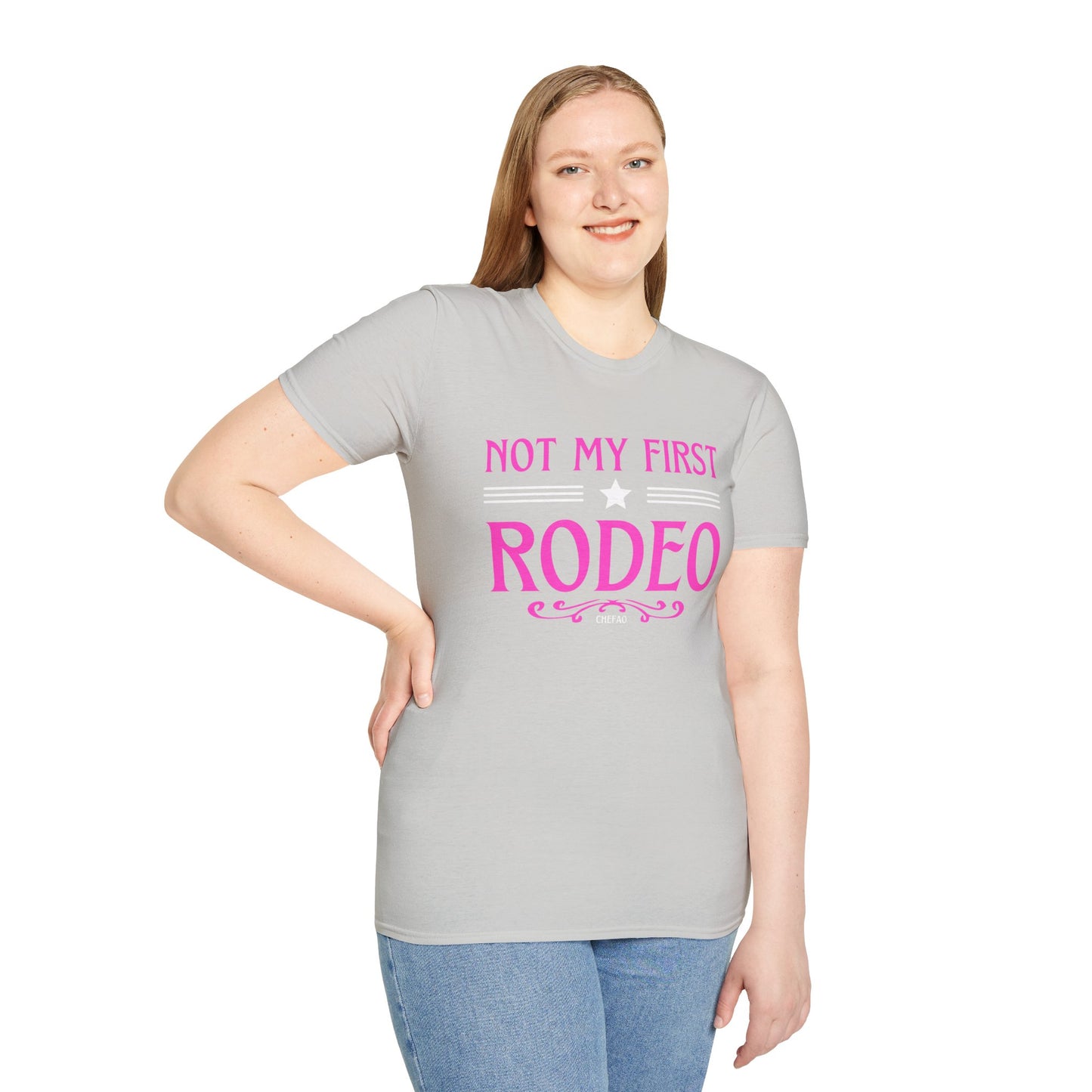 Not My First Rodeo, Unisex Softstyle T-Shirt