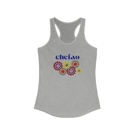 Chefao Paper Fans I, Women's Racerback Tank