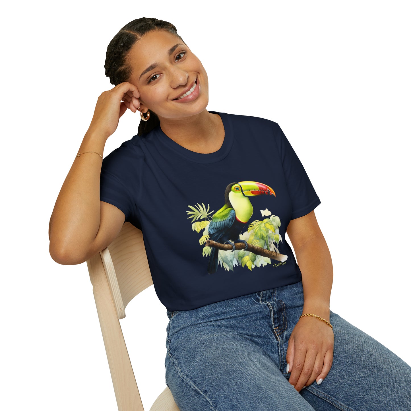 Keel Billed Toucan I,, Unisex Softstyle T-Shirt