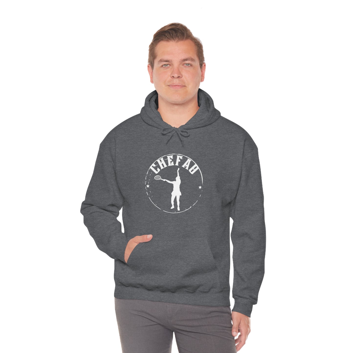 Chefao Tennis I, Unisex Heavy Blend Hooded Sweatshirt