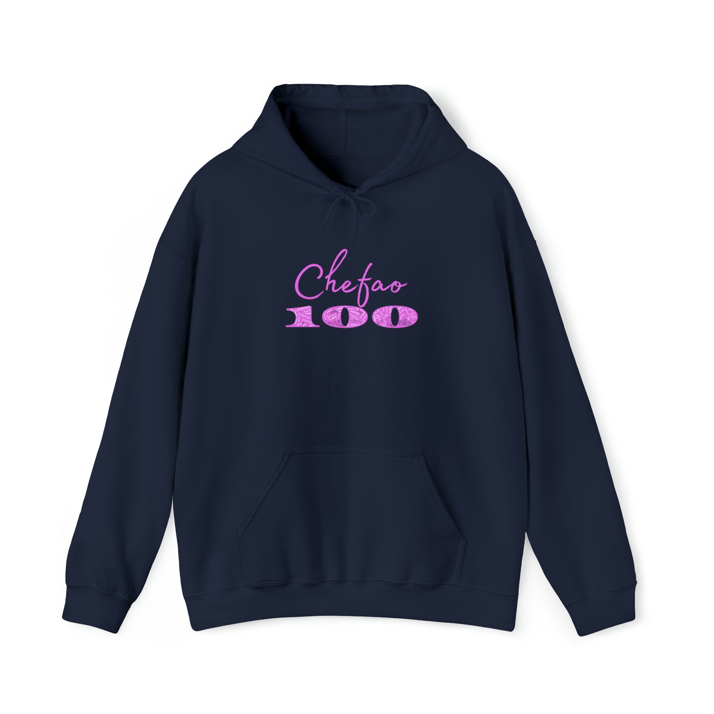 Chefao 100 I Pink, Unisex Heavy Blend™ Hooded Sweatshirt