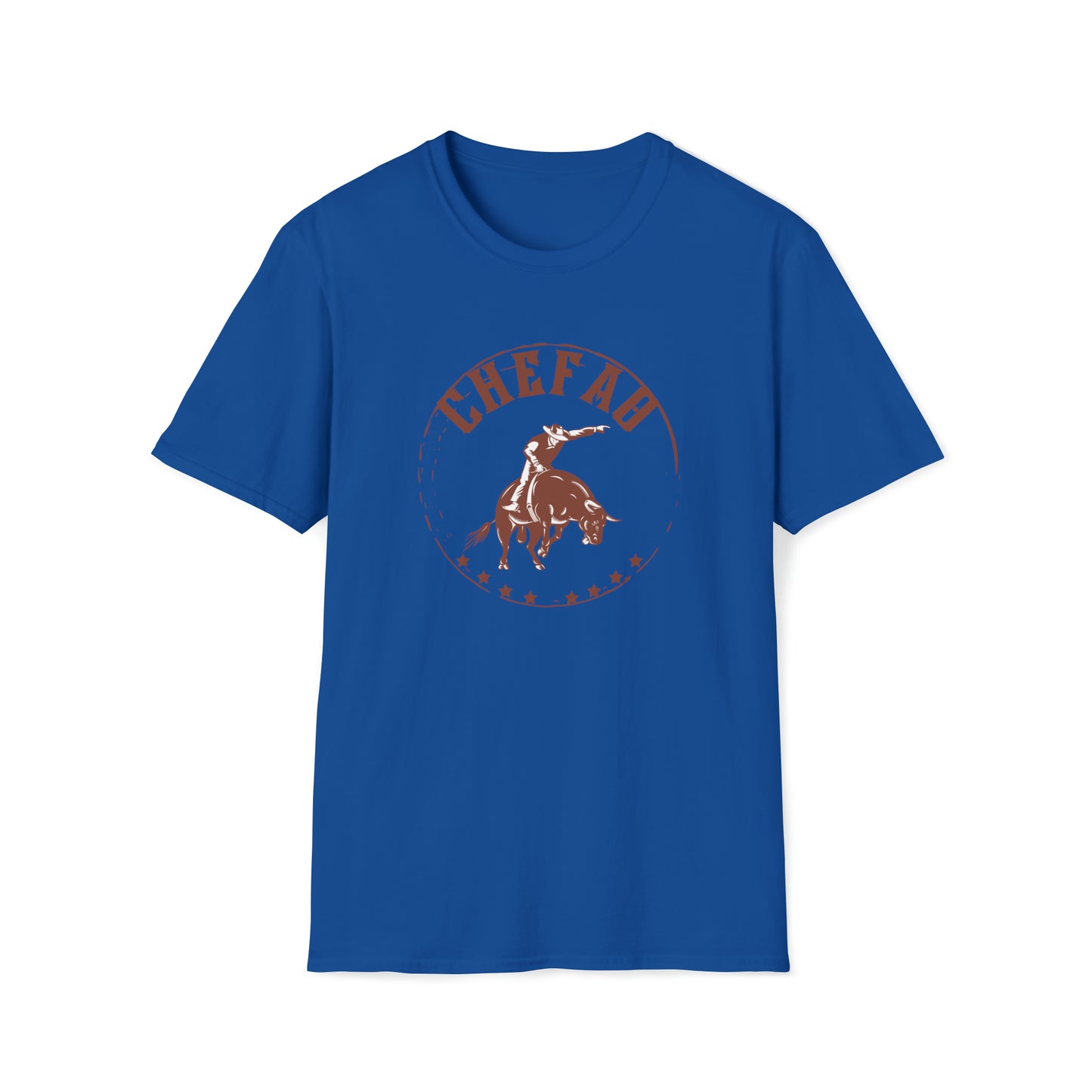 Chefao Bull Riding II, Unisex Softstyle T-Shirt